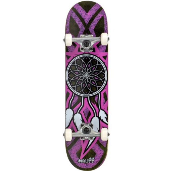 Enuff Dreamcatcher Complete Skateboard - Grey/ pink 7.75''