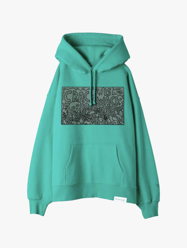 CRACK IS WACK HOODIE - DIAMOND BLUE Med