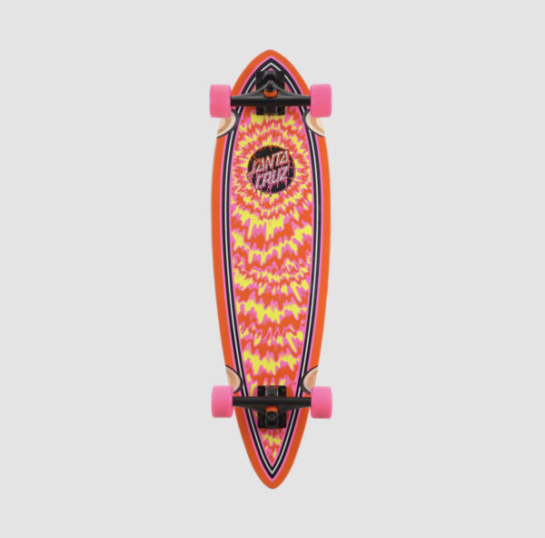 Santa Cruzer Complete Toxic Dot Pintail Pink 33 IN